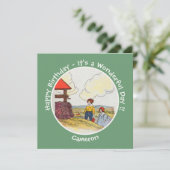 ジャックとジルのお母さんガチョウの誕生日パーティーのアイテム 招待状 (スタンド正面)