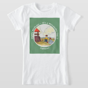 ジャックとジルのお母さんガチョウの誕生日パーティーのアイテム Tシャツ