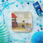 ジャックとジルは丘を登った子供部屋ライム ペーパープレート (パーティー)