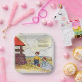 ジャックとジルは丘を登った子供部屋ライム ペーパープレート (パーティー)