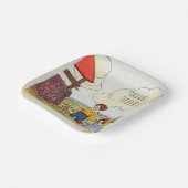 ジャックとジルは丘を登った子供部屋ライム ペーパープレート (傾斜あり)