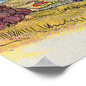 ジャックとジルは丘を登った子供部屋ライム ポスター (角)