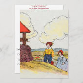 ジャックとジルは丘を登った 招待状 (正面/裏面)