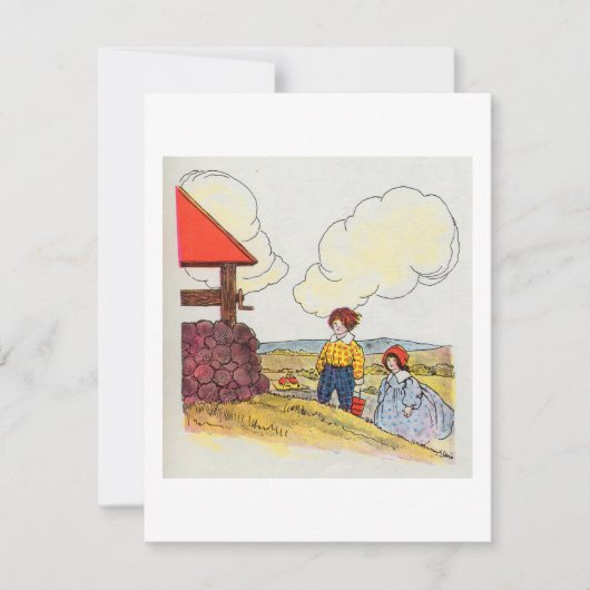 ジャックとジルは丘を登った 招待状 (正面)