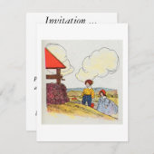 ジャックとジルは丘を登った 招待状 (正面/裏面)