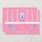 ジャックとジル カップル ウェディング シャワー 招待状 (正面/裏面)