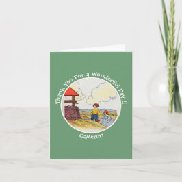 ジャックとジル マザーグース 誕生日パーティーアイテム サンキューカード