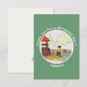 ジャックとジル マザーグース 誕生日パーティーグッズ サンキューカード (正面/裏面)