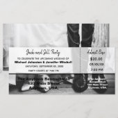 ジャックとジル　新郎新婦のパーティチケット (正面/裏面)