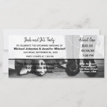 ジャックとジル　新郎新婦のパーティチケット