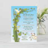 ジャックと豆のつるベビーシャワー招待状 招待状 (スタンド正面)