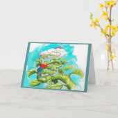 ジャックと豆のつる誕生日カード カード (黄色い花)