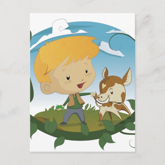 ジャックと豆のつる ポストカード (正面)