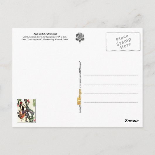 ジャックと豆の木 ポストカード (裏面)