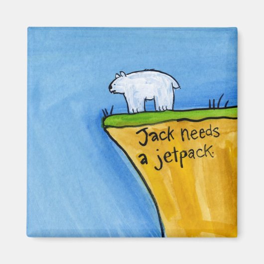 ジャックにはジェットパックが必要 マグネット (正面)