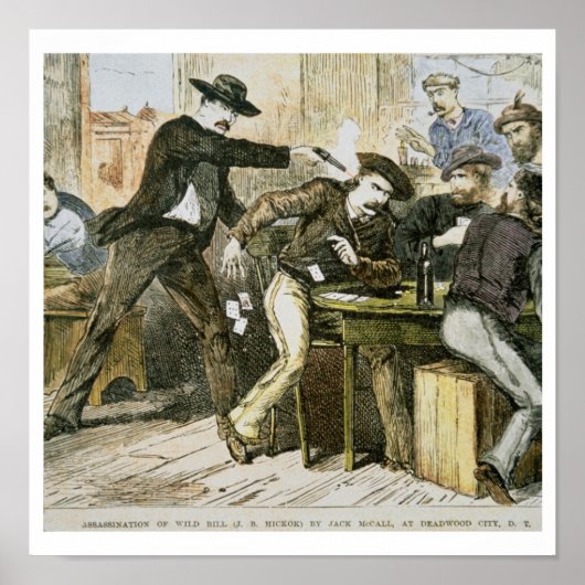 ジャックによる「ワイルドビル」の暗殺(W.B.ヒックー) ポスター (正面)