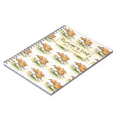 ジャックのウサギのランナーの丸太のパーソナライズなランニング ノートブック (左側)