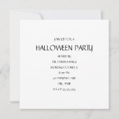 ジャックのハロウィントリック・オア・トリート 招待状 (裏面)