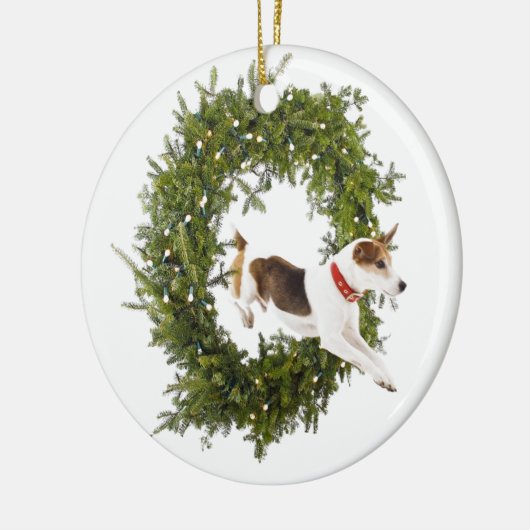 ジャックの嬉しいジャンプの休日のオーナメント セラミックオーナメント (左)