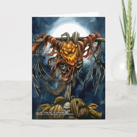 ジャックの挨拶状をおびえさせません カード (正面)