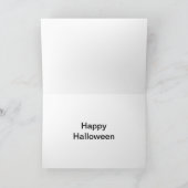ジャックのoのランタンの不運な顔、ハロウィンのカボチャ カード (内部)