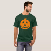 ジャックのo'Lantern紙吹雪の写実的なオレンジ Tシャツ (正面フル)
