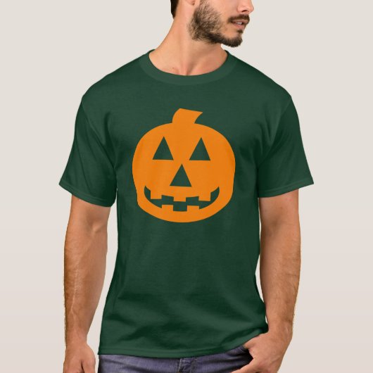 ジャックのo'Lantern紙吹雪の写実的なオレンジ Tシャツ (正面)