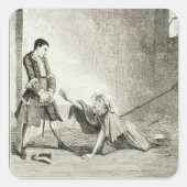 ジャックはロンドのベツレヘム病院で母親を訪れる スクエアシール (正面)