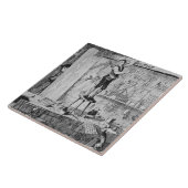 ジャックは彼のの店のビームの彼の名前を切り分けます タイル (側面)