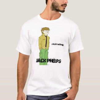 ジャックは火と、ジャックPhelps、私遊びますcartoonized Tシャツ