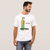 ジャックは火と、ジャックPhelps、私遊びますcartoonized Tシャツ (正面フル)