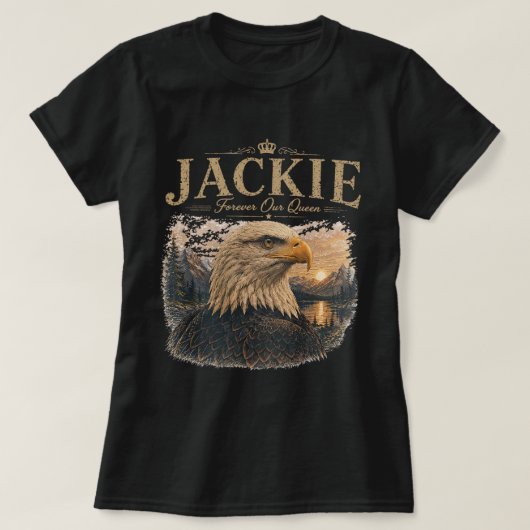 ジャックを永遠に我らの女王 白頭鷲のトリビュート Tシャツ (デザイン正面)