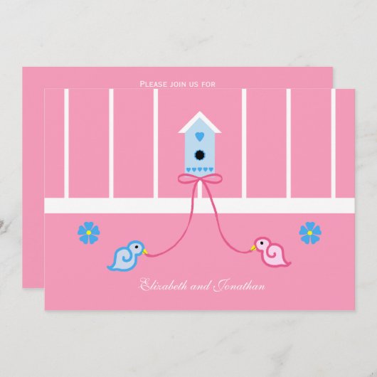 ジャックアンドジルカップルウェディングシャワー招待状 招待状 (正面/裏面)