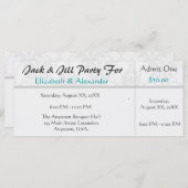 ジャックアンドジルシャワーチケットスタイルパーティー (正面/裏面)