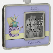 ジャックインザボックス – 伝統的おもちゃ(パステル) シルバープレートフレームオーナメント (右)