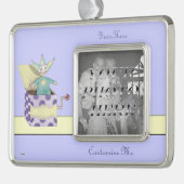 ジャックインザボックス – 伝統的おもちゃ(パステル) シルバープレートフレームオーナメント (左)