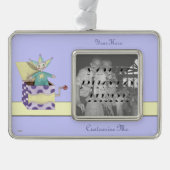 ジャックインザボックス – 伝統的おもちゃ(パステル) シルバープレートフレームオーナメント (正面)