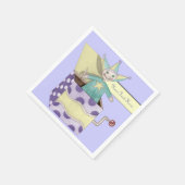 ジャックインザボックス – 伝統的おもちゃ（パステル） スタンダードカクテルナプキン (角)