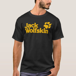 ジャックウォルフスキンのロゴイエローエッセンシャルTシャツ Tシャツ