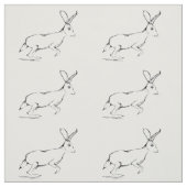 ジャックウサギの生地 ファブリック (見本)