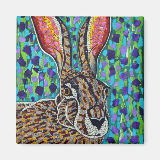 ジャックウサギ マグネット (正面)