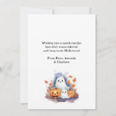 ジャックオランタンこうもり幽霊ハロウィンカード シーズンカード (裏面)