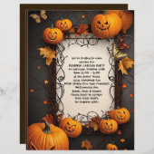 ジャックオランタンと蝶ハローウィンパーティ レターヘッド (正面/裏面)