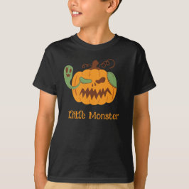 ジャックオランタンと骸骨のスプーキー ハロウィン Tシャツ