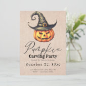 ジャックオランタンウィッチハットパンプキンカービングパーティー 招待状 (スタンド正面)