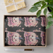 ジャックオランタンオレンジ葉色の黒ハロウィーン 薄葉紙 (ギフト)