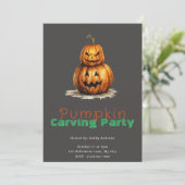 ジャックオランタングレーパンプキンカービングパーティー 招待状 (スタンド正面)