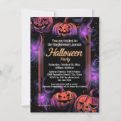 ジャックオランタンスワールハローウィンパーティ 招待状 (正面)