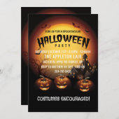 ジャックオランタンズダークハウスハローウィンパーティ 招待状 (正面/裏面)