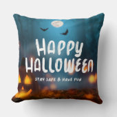 ジャックオランタンハッピーハローウィン クッション (正面)